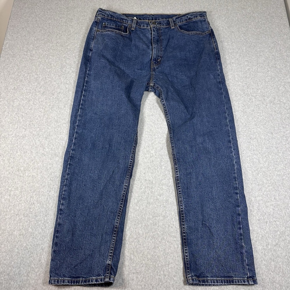 Levi's 505 Denim Jeans Men's 38x30 Straight Fit High Rise Blue Medium Wash